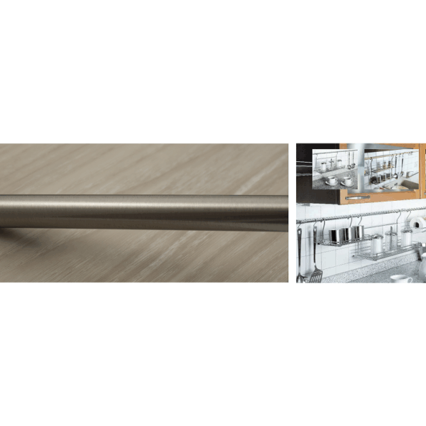 Tubo Tondo d.16 Spessore 1,5 Nickel Satinato cm.100  Manart